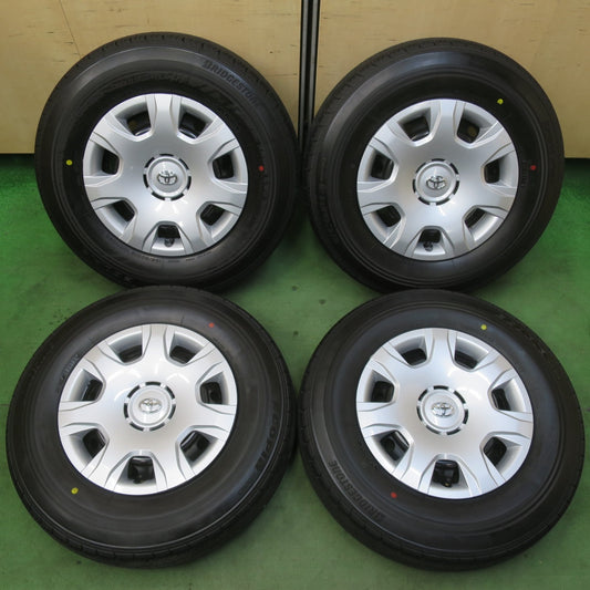 新車外し！25年★トヨタ 200系 ハイエース 純正 スチール 195/80R15 107/105S ブリヂストン エコピア RD613 15インチ PCD139.7/6H★6011306イノ