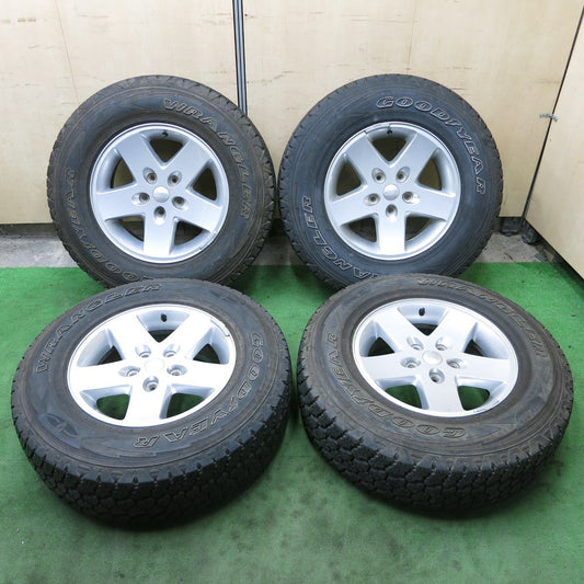 バリ溝！9.5分★ジープ JK ラングラー 純正 245/75R17 グッドイヤー WRANGLER 17インチ PCD127/5H★5082302ナノ