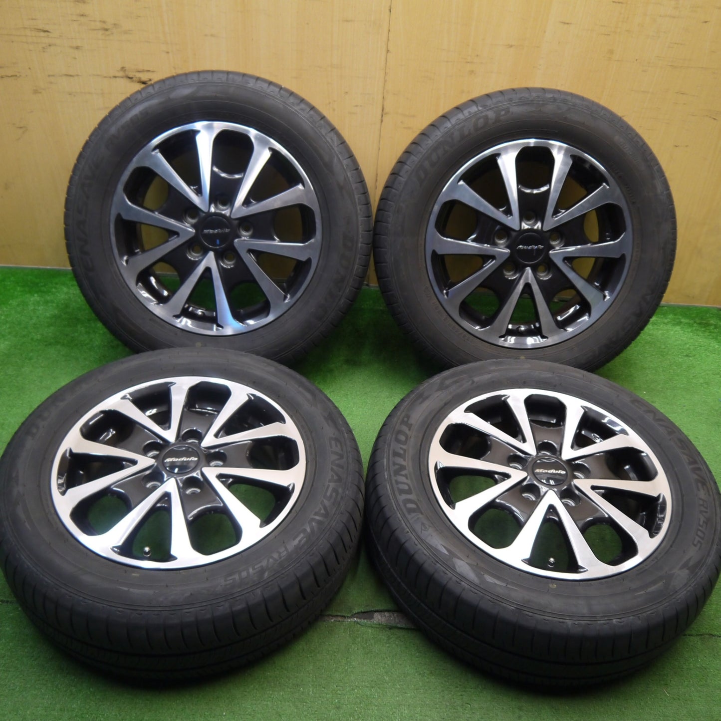 4本価格！22年★ホンダ フリード 純正 OP Modulo MG019 185/65R15 ダンロップ エナセーブ RV505 モデューロ 15インチ MG-019 PCD114.3/5H★5051901Hノ