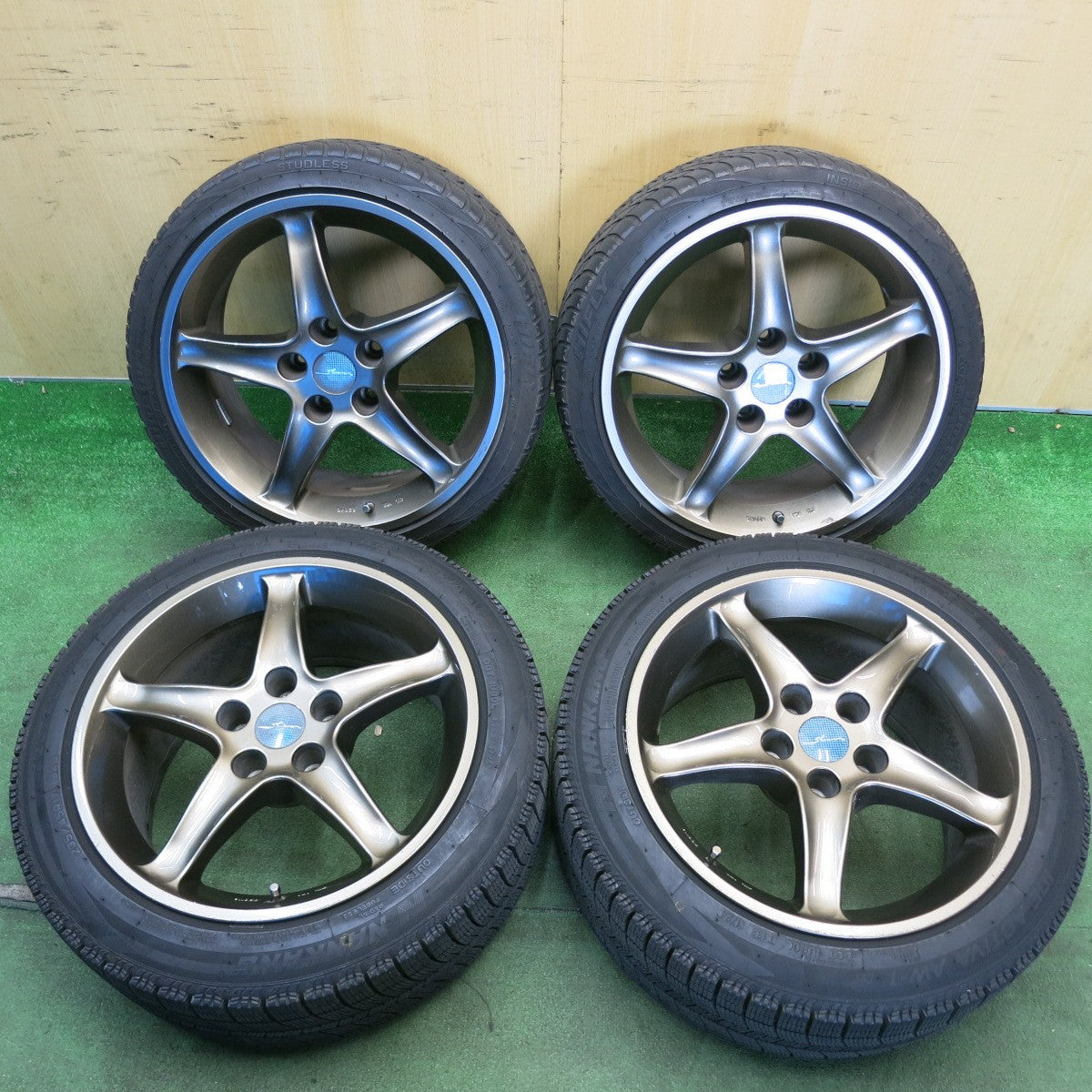 バリ溝！24年！8.5分★スタッドレス 215/40R17 235/45R17 ハイフライ Win-turi 212 ナンカン アイス アクティバ AW-1 STERN シュテルン 17インチ PCD114.3/5H★6053101HAス