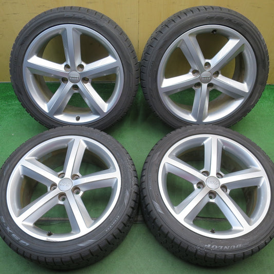 バリ溝！9.5分◎アウディ A4 純正 245/40R18 スタッドレス ダンロップ DSX-2 18インチ PCD112/5H◎6072701NJス