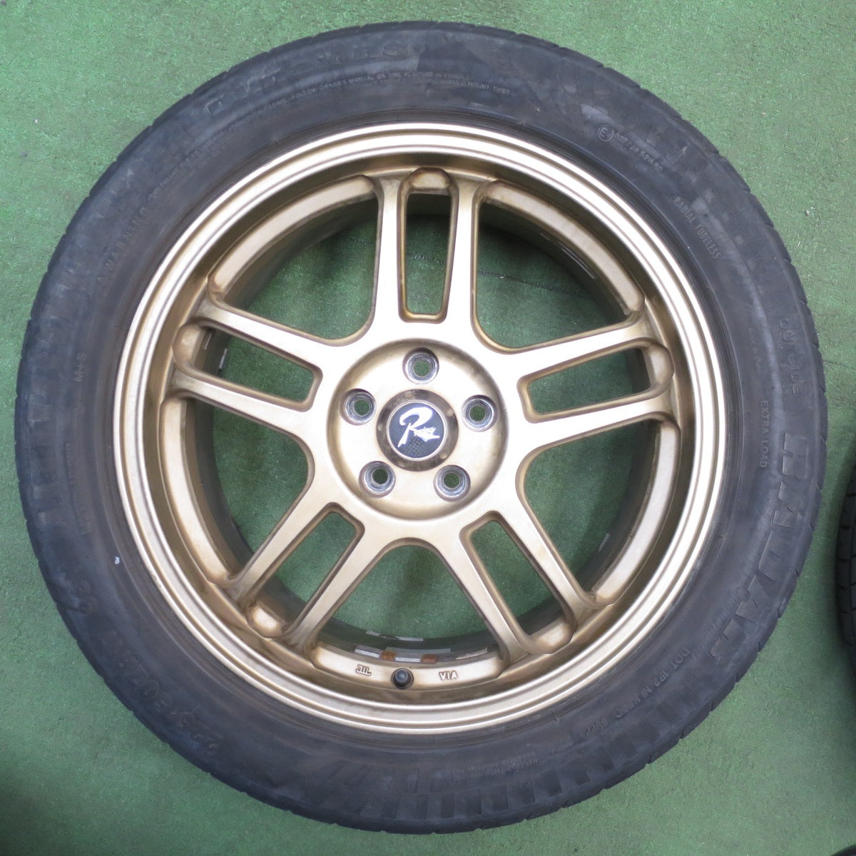 バリ溝！22年！8.5分★レガシィ 等 225/50R17 レーダー Dimax R8+ ミネルバ ラジアル F205 R racing Rレーシング 17インチ PCD100/5H★6032403NJノ