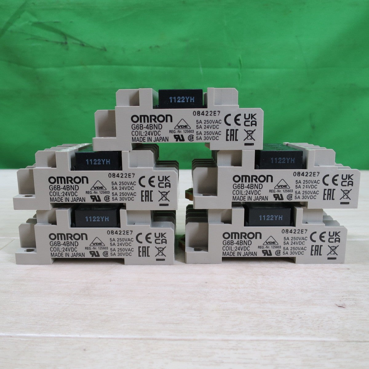 未使用・5点セット☆OMRON オムロン ターミナル リレー G6B-4BND 24VDC☆