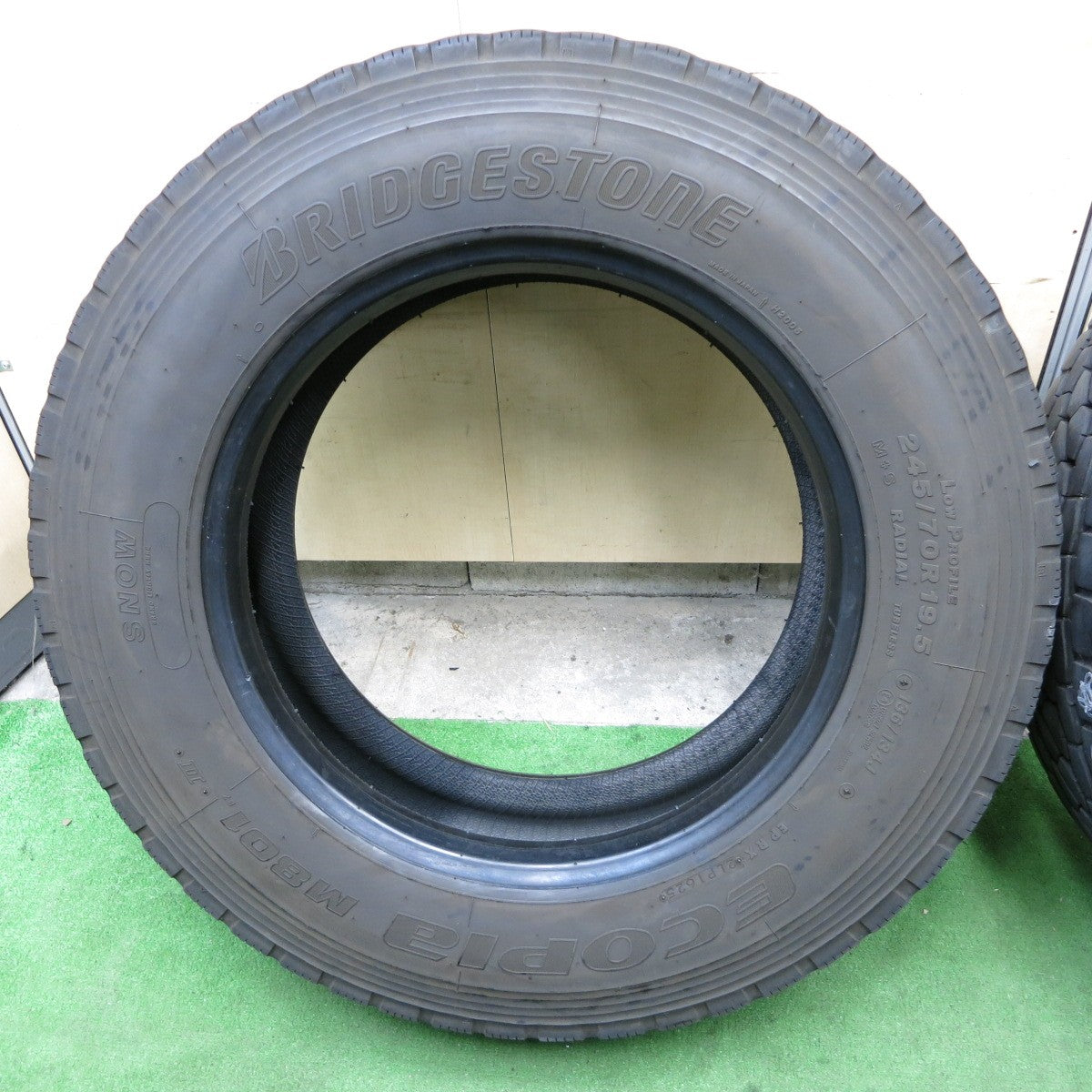 4本価格！25年★トラック タイヤ 245/70R19.5 136/134J ブリヂストン エコピア M801Ⅱ ミックス オールシーズン 19.5インチ★5122904ナスタ