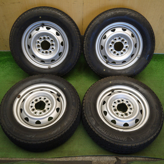 バリ溝！22年！キレイ！9分◎スタッドレス 155/70R12 ブリヂストン ブリザック VRX3 スチール ホイール 12インチ PCD100 110 114.3/4H マルチ◎6080505Hス