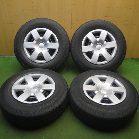 *送料無料* 新車外し！23年★トヨタ 200系 ハイエース 純正 スチール 195/80R15 107/105N ダンロップ SP175N 15インチ PCD139.7/6H★4062110Hノ