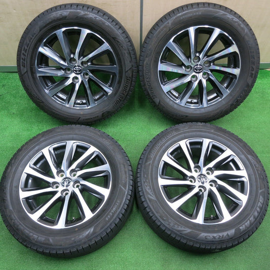 バリ溝！22年！キレイ！9.5分★トヨタ 30系 アルファード ヴェルファイア 純正 225/60R17 スタッドレス ブリヂストン ブリザック VRX3 17インチ PCD114.3/5H★4112605TNス