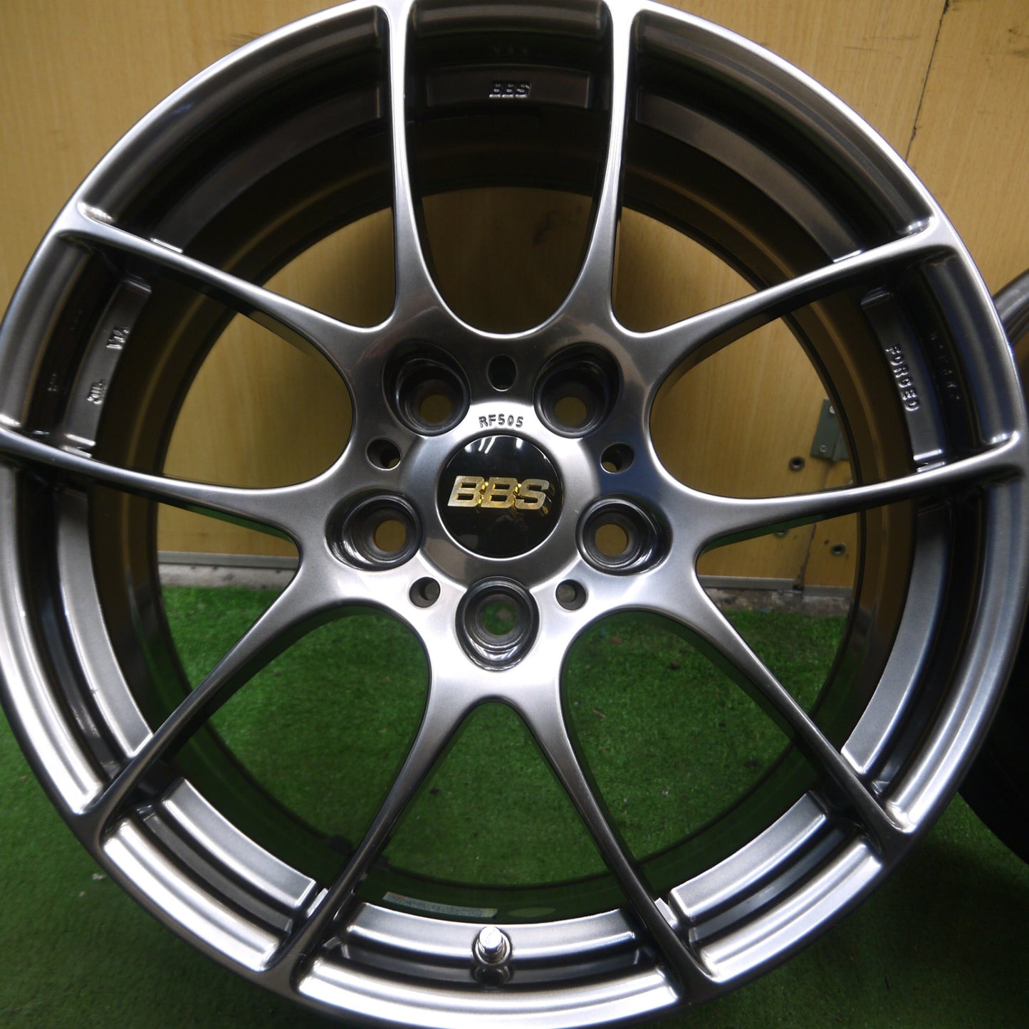 *送料無料* 美品★BBS RF505 鍛造 ホイール 17インチ 17×7.5J PCD112/5H★4051406Hホ
