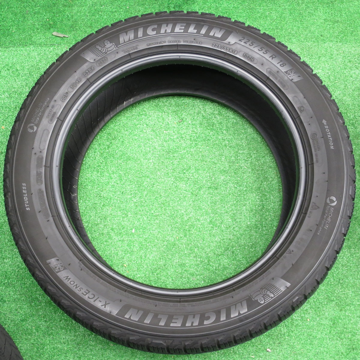 バリ溝！21年！9分★スタッドレス 225/55R18 ミシュラン X-ICE SNOW タイヤ 18インチ エクストレイル フォレスター アウトランダー デリカ D:5 等★5120502NKスタ