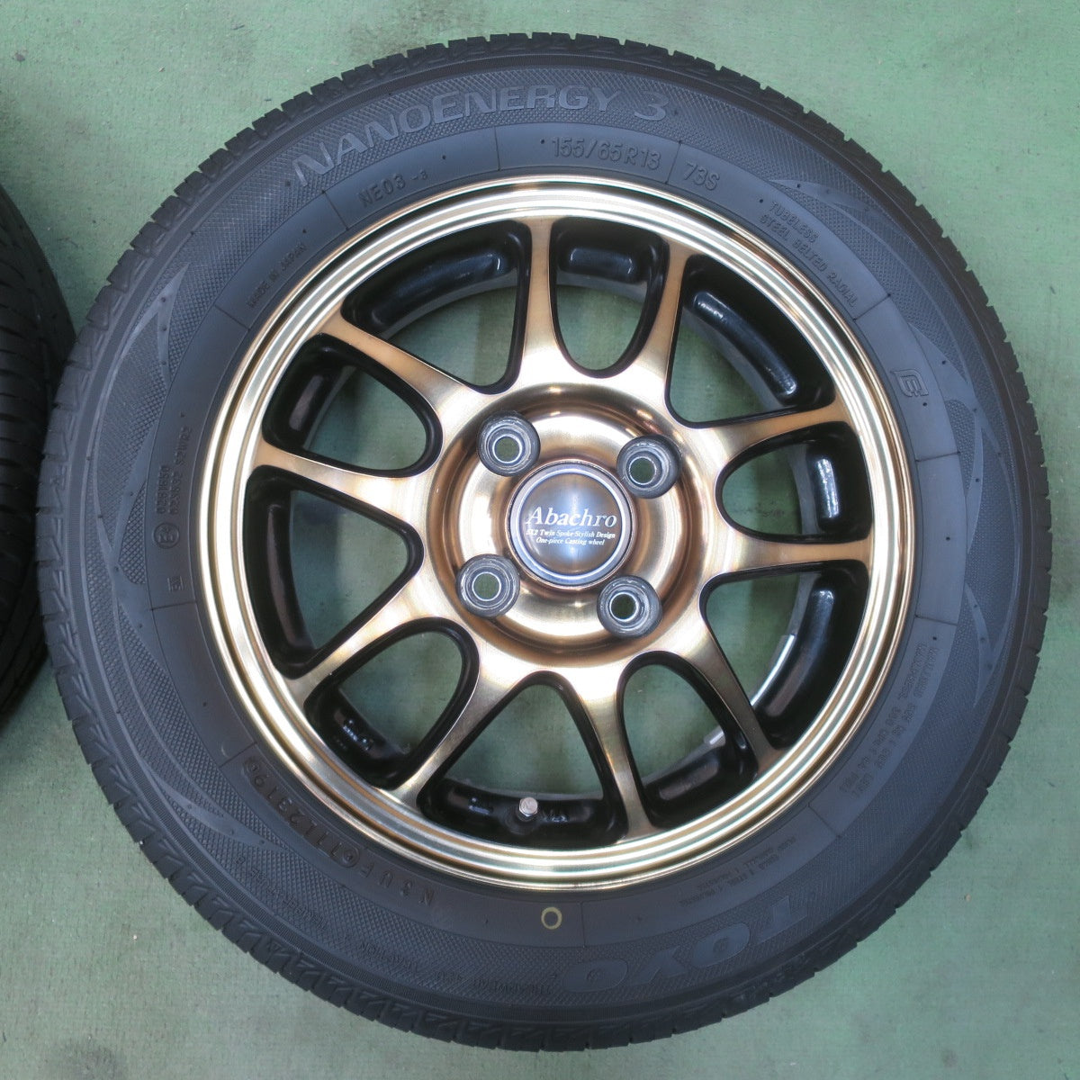 4本価格★155/65R13 トーヨー ナノエナジー3 MANARAY SPORT Abachro マナレイスポーツ アバクロ 13インチ PCD100/4H★6032410イノ