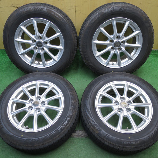 キレイ★プリウス 等 195/65R15 スタッドレス ブリヂストン ブリザック VRX2 ECO FORME エコフォルム 15インチ PCD100/5H★5062108NJス
