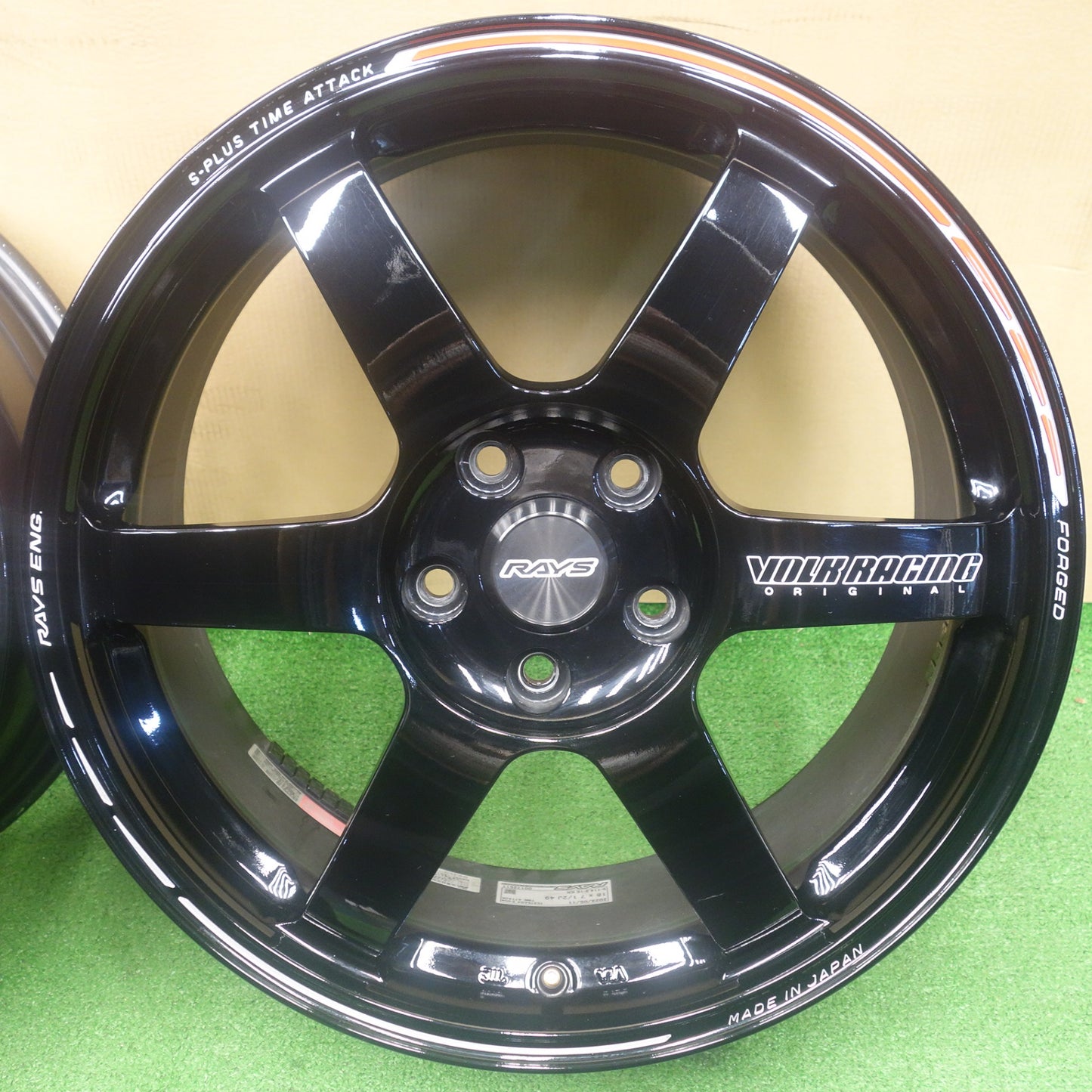 キレイ★RAYS TE37SAGA S-plus TIME ATTACK 18インチ ホイール レイズ 18×7.5J PCD114.3/5H★6041003KTホ