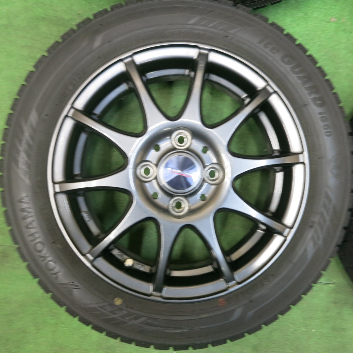 [送料無料] バリ溝！21年！キレイ！9分★スタッドレス 155/65R14 ヨコハマ アイスガード iG60 VELVA CHARGE ヴェルヴァ 14インチ PCD100/4H★4111912SYス