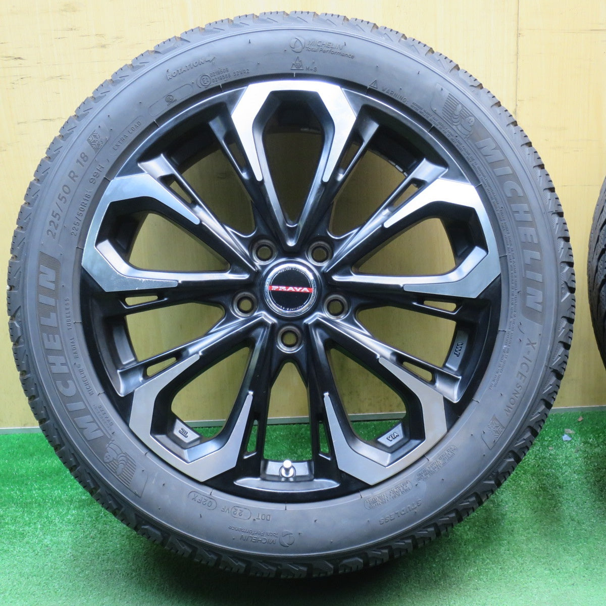 4本価格★Leyseen PRAVA 5X 225/50R18 スタッドレス ミシュラン X-ICE SNOW レイシーン プラバ 18インチ PCD114.3/5H★6021001NJス