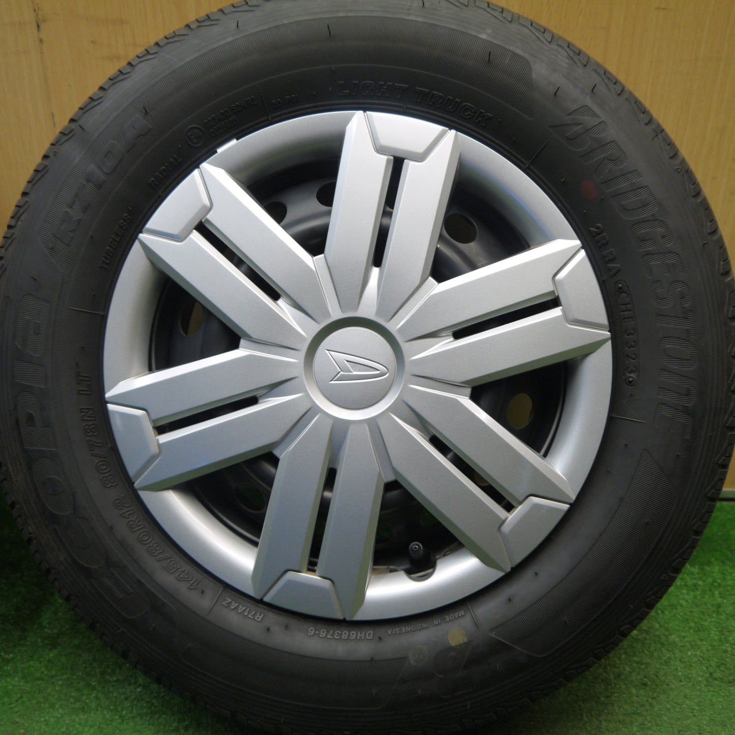 キレイ！23年★ダイハツ アトレー 純正 スチール 145/80R12 80/78N ブリヂストン エコピア R710A 12インチ PCD100/4H★6022001Hノ