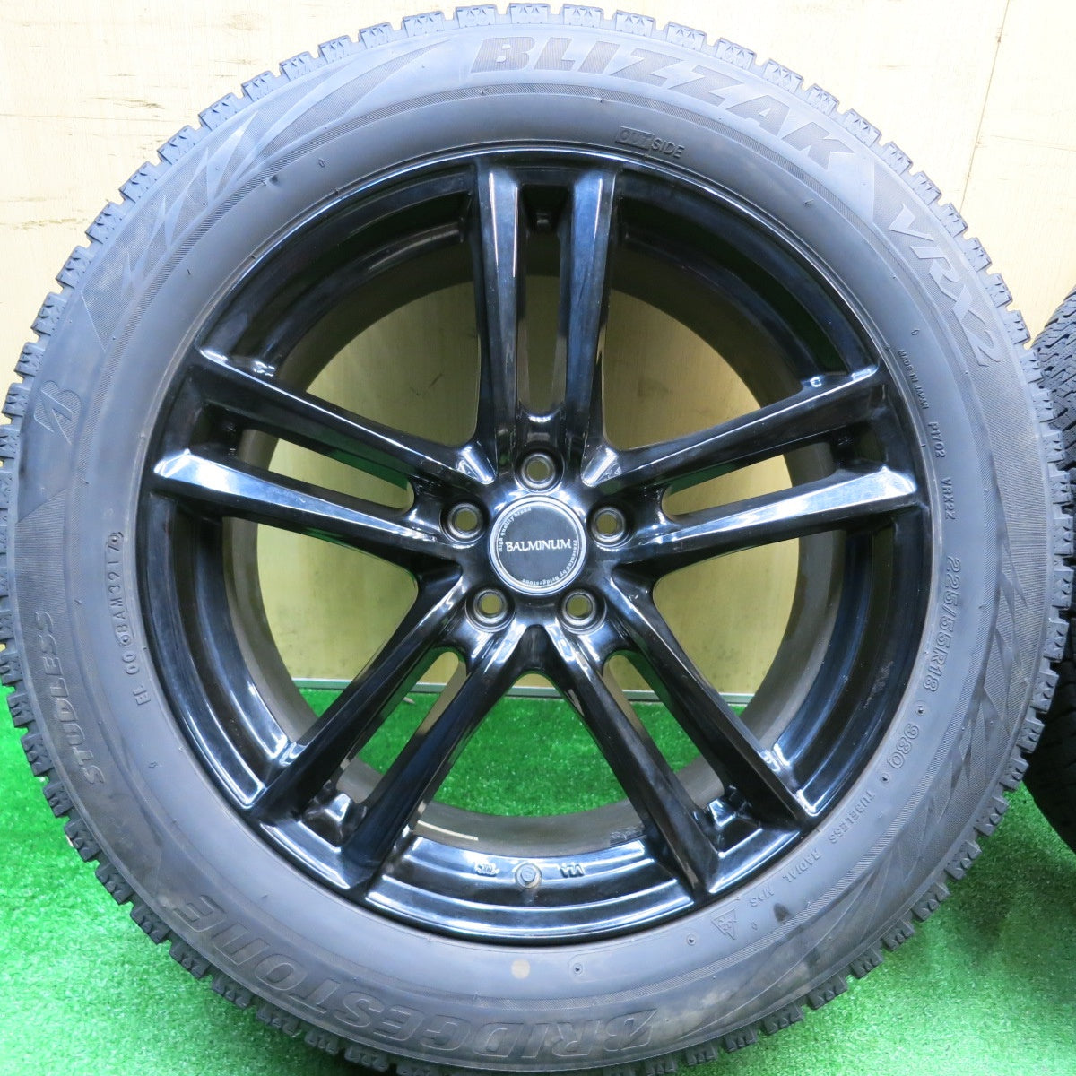 4本価格★XV フォレスター 等 225/55R18 スタッドレス ブリヂストン ブリザック VRX2 BALMINUM バルミナ 18インチ PCD100/5H★5112011HAス