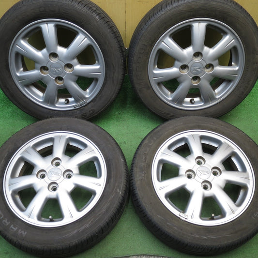 バリ溝！23年！9分★ダイハツ タント 純正 155/65R14 マーキス CST MR61 14インチ PCD100/4H★5081110NJノ