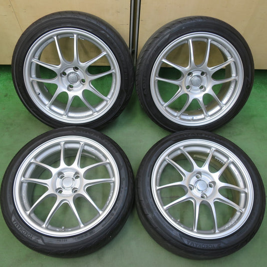 バリ溝！25年！キレイ！ほぼ10分◎ENKEI PF01 205/45R17 ヨコハマ アドバン FLEVA V701 エンケイ 17インチ PCD100/4H◎6071808イノ