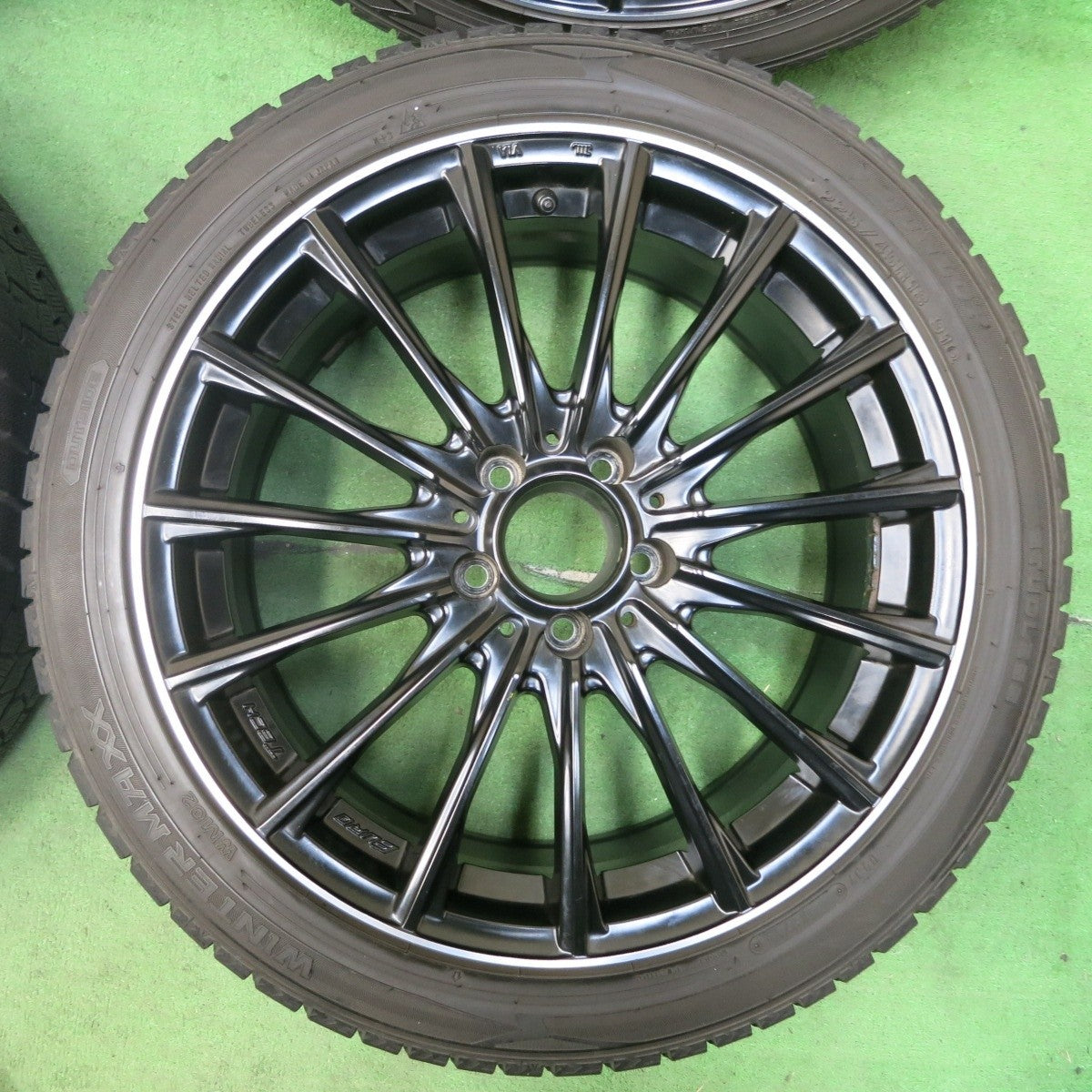 4本★ベンツ等 EUROTECH 225/45R18 スタッドレス ダンロップ ウインターマックス WM02 ユーロテック PCD112/5H★4111209SYス