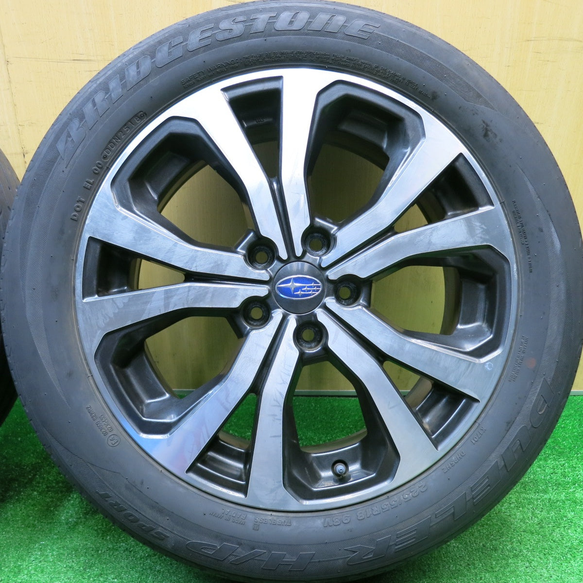4本価格★スバル SK フォレスター 純正 225/55R18 ブリヂストン デューラー H/P SPORT 18インチ PCD114.3/5H★5103009HAノ