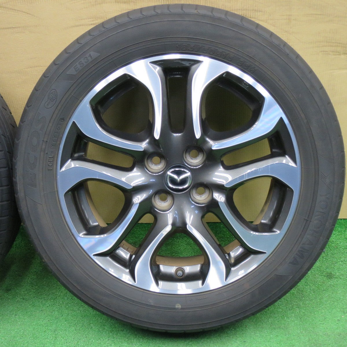 4本価格★マツダ DJ デミオ 純正 185/60R16 ヨコハマ エコス ES31 16インチ PCD100/4H★6041206NKノ