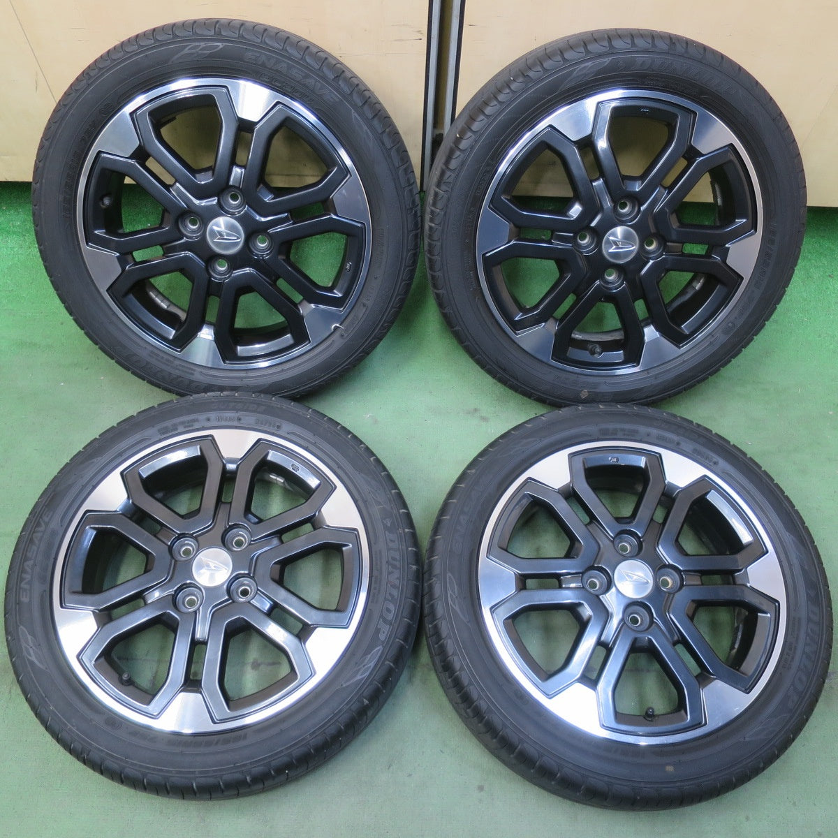 キレイ！24年◎ダイハツ LA700S ウェイク 純正 165/55R15 ダンロップ エナセーブ EC204 15インチ PCD100/4H◎6091109イノ