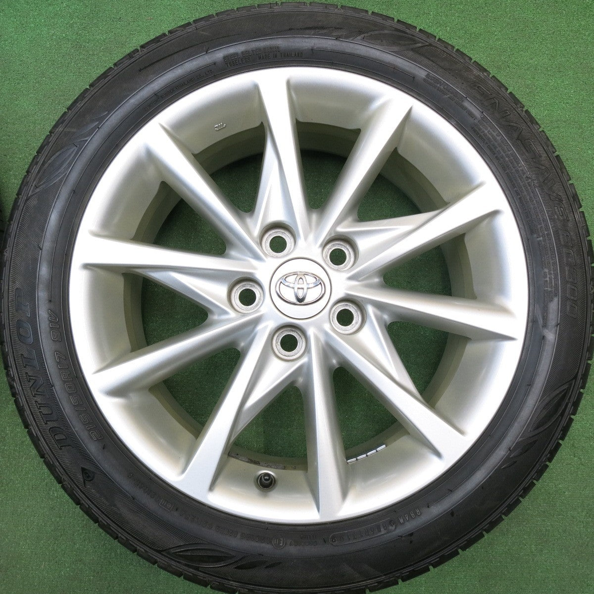 バリ溝！キレイ！9.5分★トヨタ プリウスα 純正 215/50R17 ダンロップ エナセーブ EC300 17インチ PCD114.3/5H★6012514HAノ