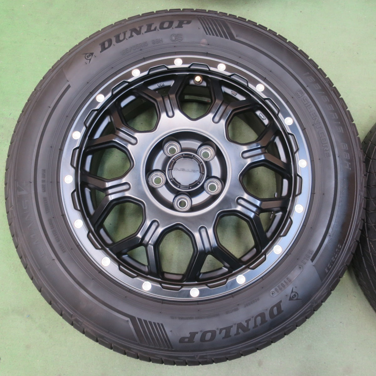 バリ溝！26年！キレイ！ほぼ10分◎シエンタ 等 185/65R15 ダンロップ LE MANS V+ HI-BLOCK Jerrard ジェラード ルマン 5+ 15インチ PCD100/5H◎6100608イノ