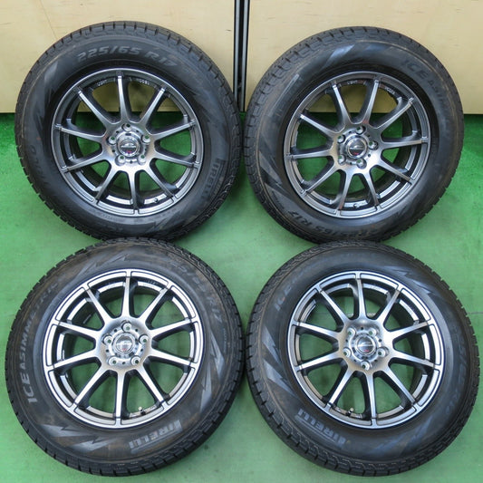 タイヤほぼ未使用！キレイ★スタッドレス 225/65R17 ピレリ アイスアシンメトリコ SCHNEIDER シュナイダー 17インチ PCD114.3/5H★5020106イス
