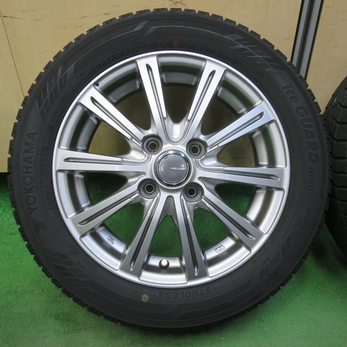 キレイ★スタッドレス 155/65R14 ヨコハマ アイスガード iG60 MiLLOUS ミルアス 14インチ PCD100/4H★5062505イス