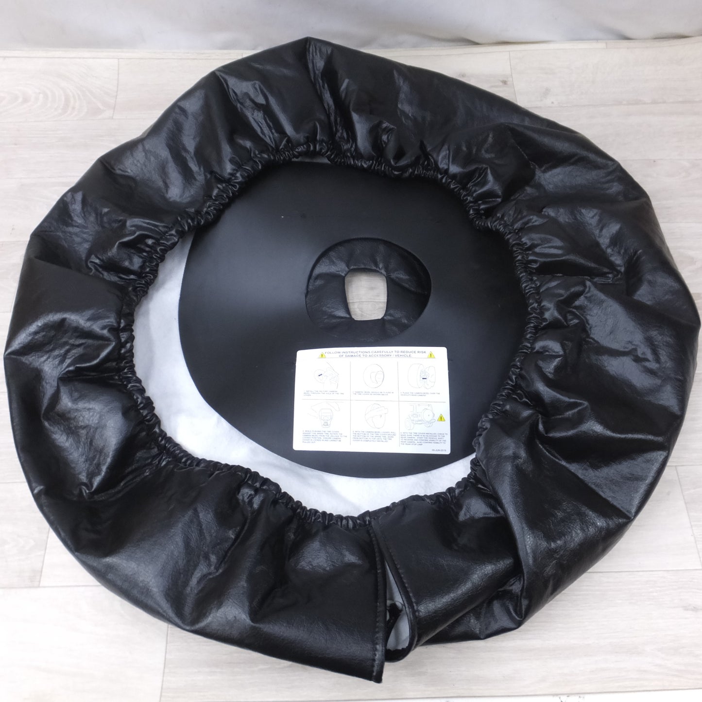 [送料無料] 新車外し◆クライスラー ジープ JL ラングラー ルビコン 純正 スペアタイヤ 背面 カバー 6CD411X7AC バックカメラ穴有◆