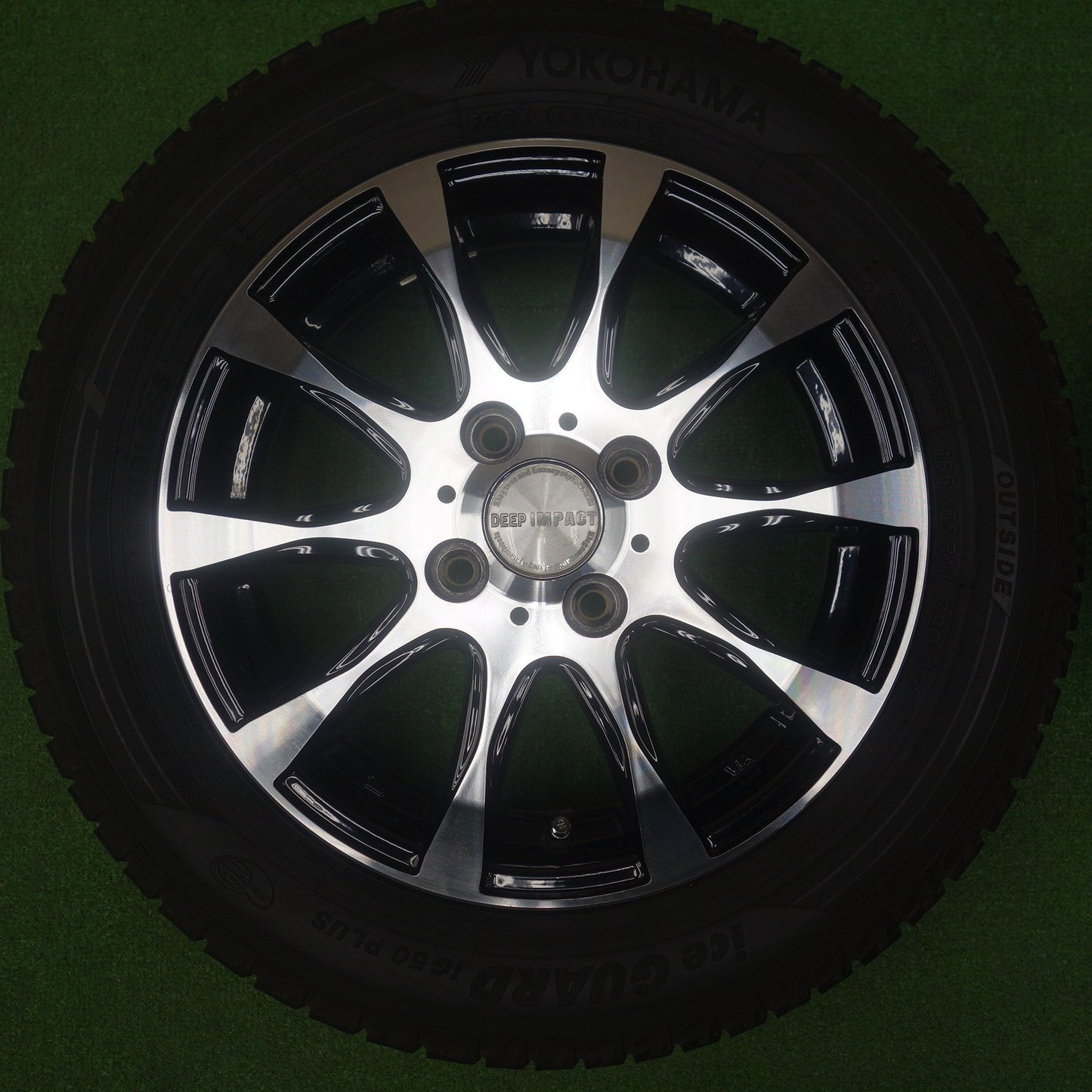 4本価格★スタッドレス 165/65R14 ヨコハマ アイスガード iG50 プラス DEEP IMPACT ディープ インパクト 14インチ ソリオ ハスラー 等 PCD100/4H★6032202KTス