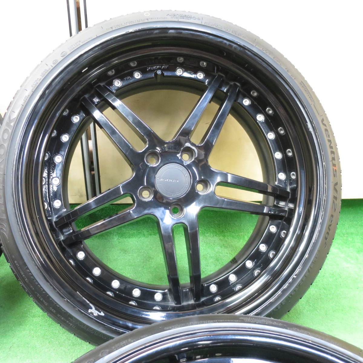 *送料無料* バリ溝！9.5分★レクサス等 WORK GNOSIS GS2 245/35R21 ハンコック ベンタス V12 evo2 ワーク グノーシス 21インチ PCD120/5H★4042207KMノ