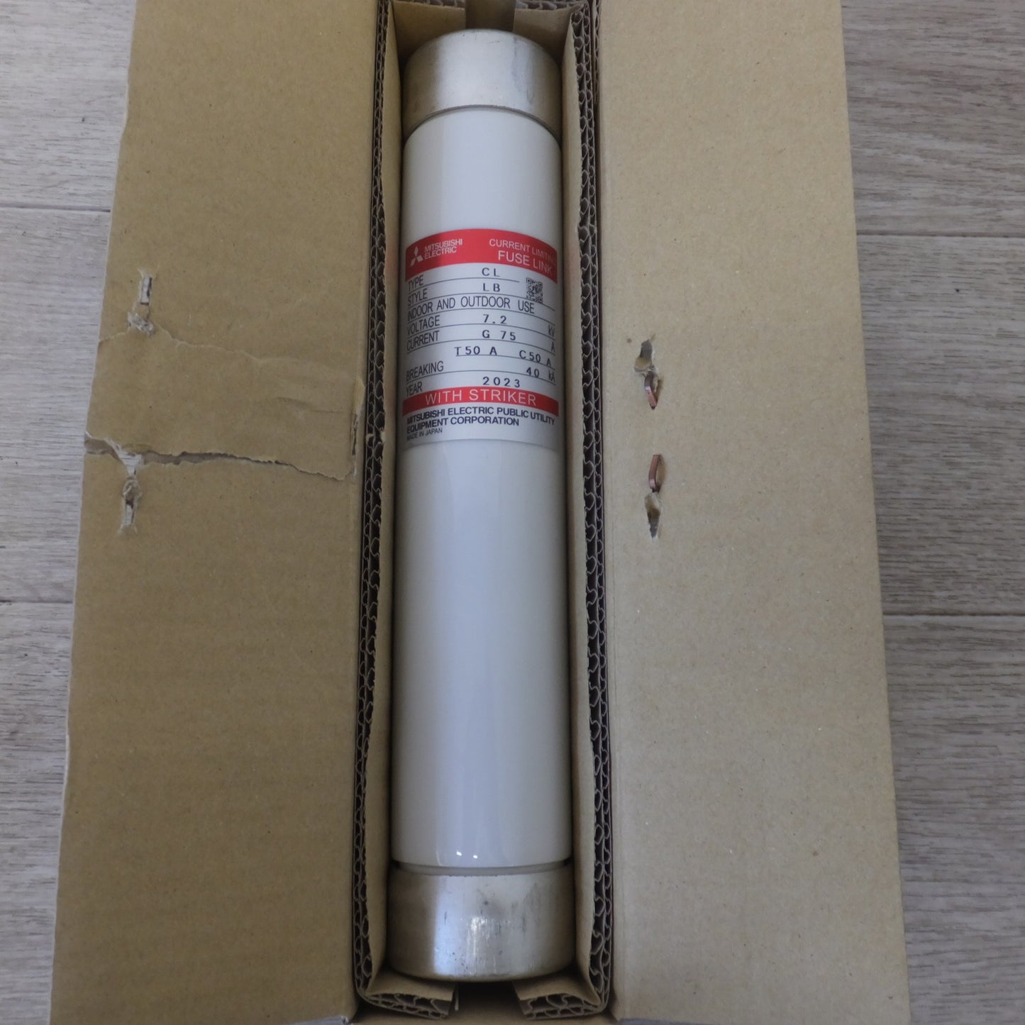 [送料無料] 未使用★三菱 MITSUBISHI 電力ヒューズ CL-LB 7.2kV G75A T50A C50A　2本 セット★