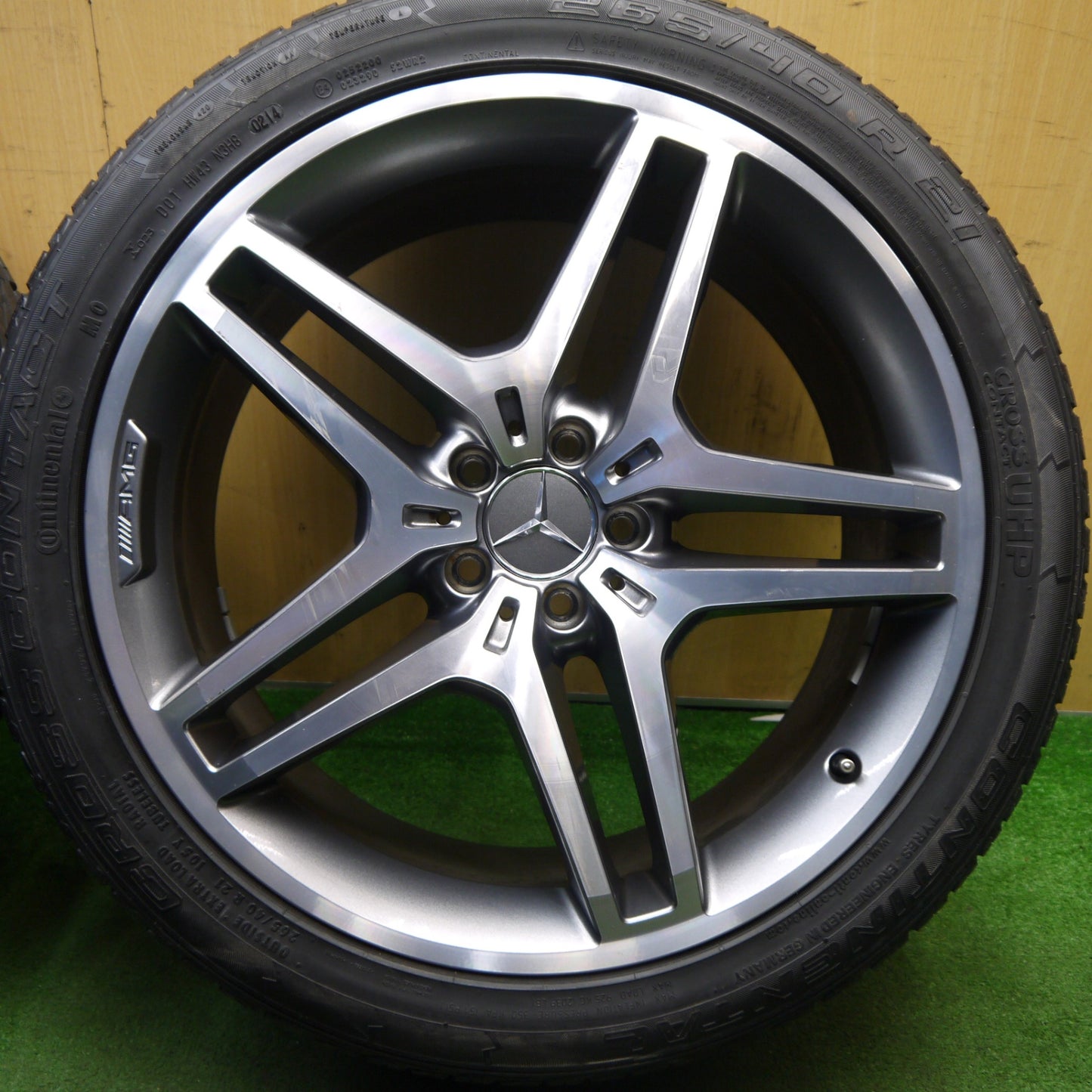 タイヤほぼ未使用★ベンツ ML W166 純正 AMG 265/40R21 コンチネンタル クロスコンタクト MO 21インチ PCD112/5H★5041102Hノ