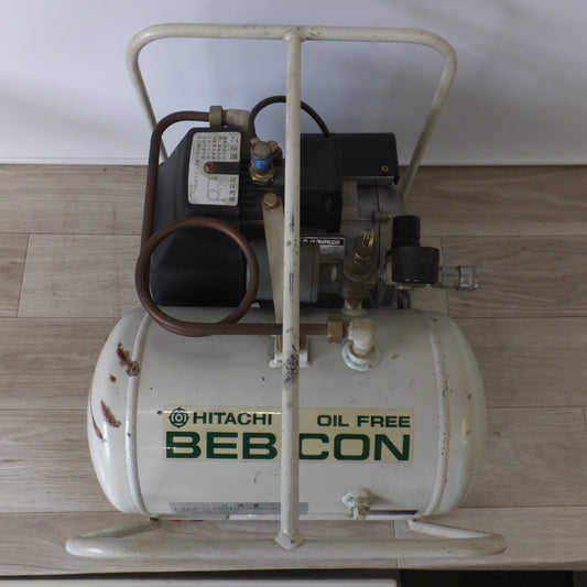[送料無料] 現状品★日立 HITACHI 小型空気圧縮機 軽搬形 ベビコン BEBICON  0.4OP-8SKA　100V 60Hz　エアーコンプレッサー★