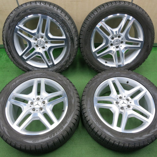 [送料無料] バリ溝！キレイ！9.5分★ベンツ GLE GLS 275/50R20 スタッドレス ヨコハマ アイスガード G075 社外 アルミ 20インチ PCD112/5H★5011801NJス