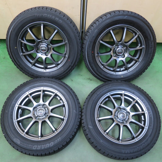 バリ溝！24年！キレイ！9.5分以上◎スタッドレス 185/65R15 ヨコハマ アイスガード iG52C SCHNEIDER シュナイダー 15インチ PCD100/4H◎6072605イス