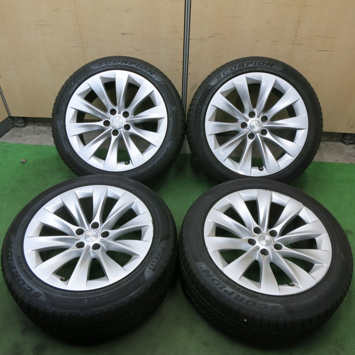 センサー付き★テスラ モデルX 純正 255/45R20 275/45R20 スタッドレス ピレリ スコーピオン WINTER 20インチ PCD120/5H★6012004ナス