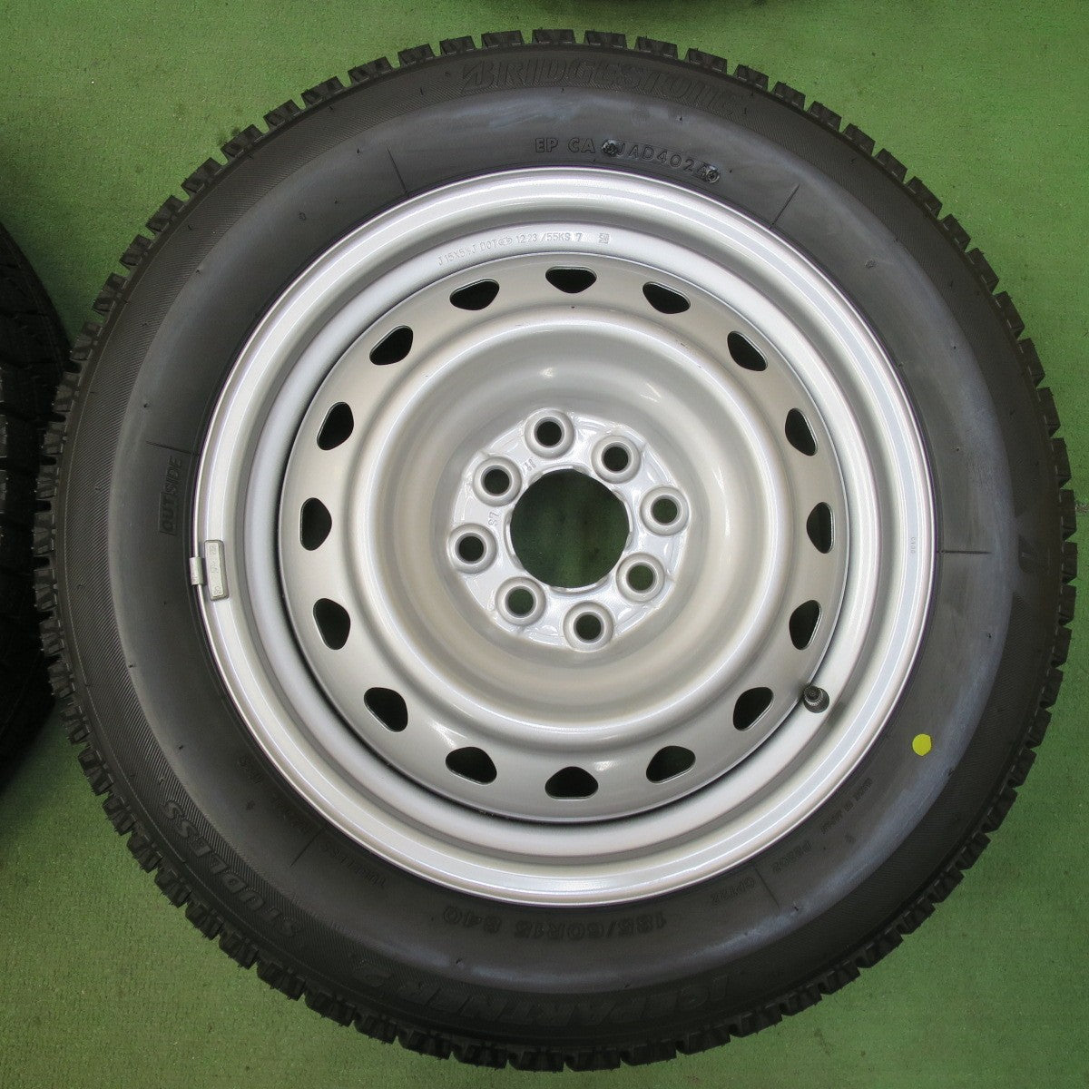 未使用！24年★スタッドレス 185/60R15 ブリヂストン アイスパートナー2 スチール ホイール 15インチ PCD100 114.3/4H マルチ★5112908イス