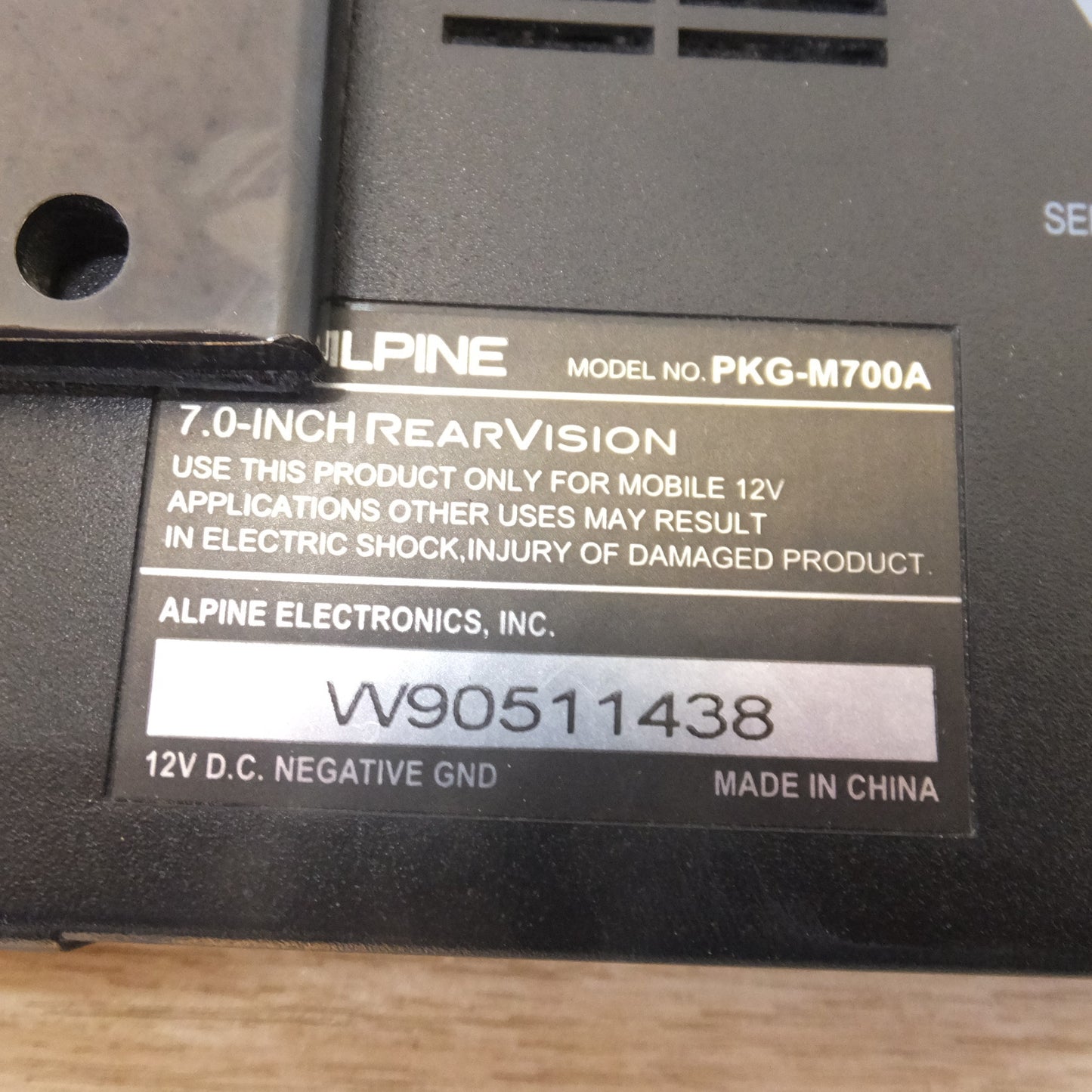 [送料無料] ★アルパイン ALPINE 7.0インチQVGAリアビジョン フリーモニタータイプ PKG-M700A[85]★