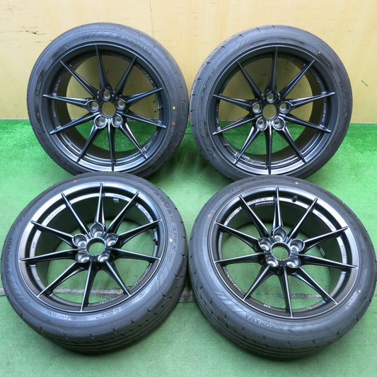 【希少】新車外し！25年★トヨタ GR カローラ 純正 BBS 鍛造 235/40R18 ヨコハマ アドバン APEX V601 18インチ PCD114.3/5H★5070503HAノ