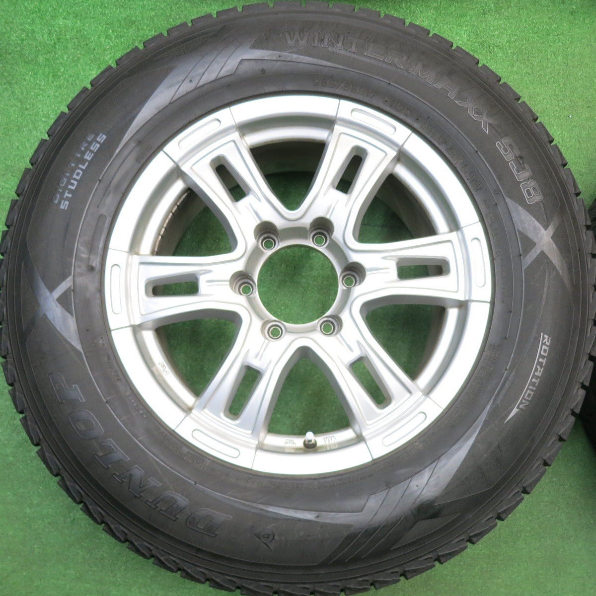 バリ溝！9.5分★スタッドレス 265/65R17 ダンロップ ウインターマックス SJ8 社外 アルミ 17インチ PCD139.7/6H★5112005HAス
