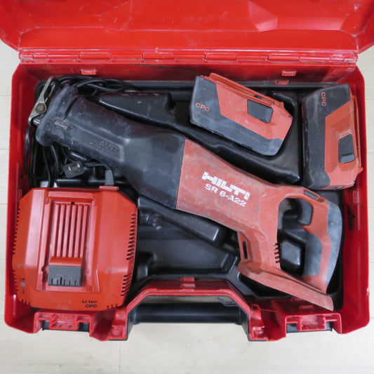 [送料無料] バッテリー2個☆HILTI ヒルティ 充電式 レシプロソー SR 6-A22 電動 工具 切断機 セーバーソー セーバソー☆