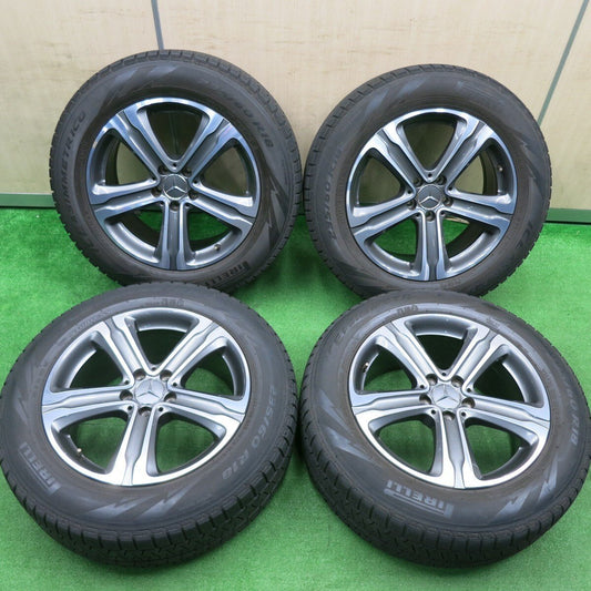 キレイ★ベンツ X253 GLCクラス 純正 235/60R18 スタッドレス ピレリ アイスアシンメトリコ 18インチ PCD112/5H★4111606HAス