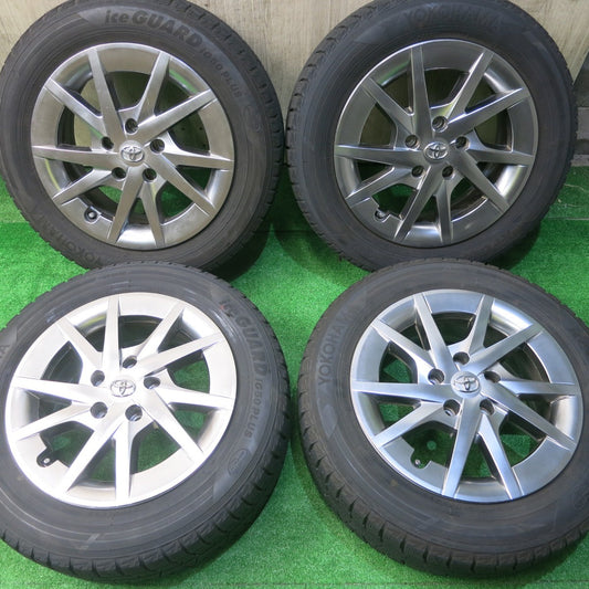 バリ溝！キレイ！9分★トヨタ プリウスα 純正 205/60R16 スタッドレス ヨコハマ アイスガード iG50 プラス 16インチ PCD114.3/5H★5051704NJス