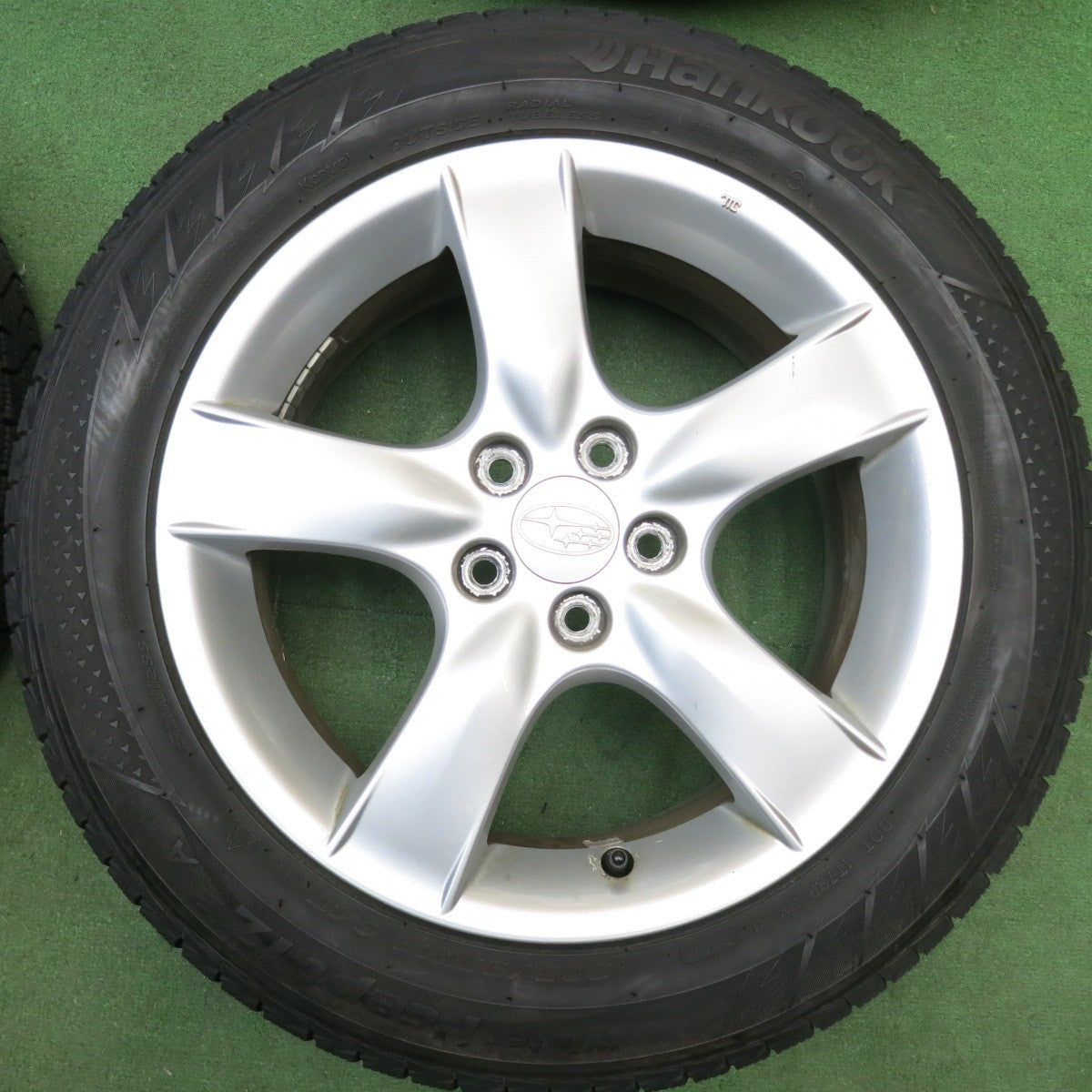 バリ溝！9.5分★スバル レガシィ 純正 205/55R16 スタッドレス ハンコック ウインター アイセプト IZ2A 16インチ PCD100/5H★6032806HAス