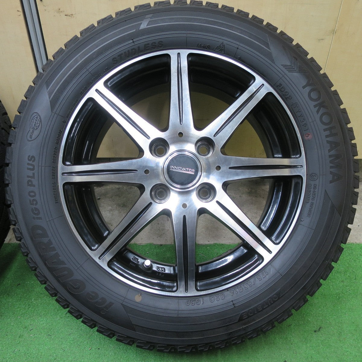 バリ溝！9.5分★スタッドレス 175/65R14 ヨコハマ アイスガード iG50 プラス INNOVATOR イノベーター 14インチ PCD100/4H★5060703TTス