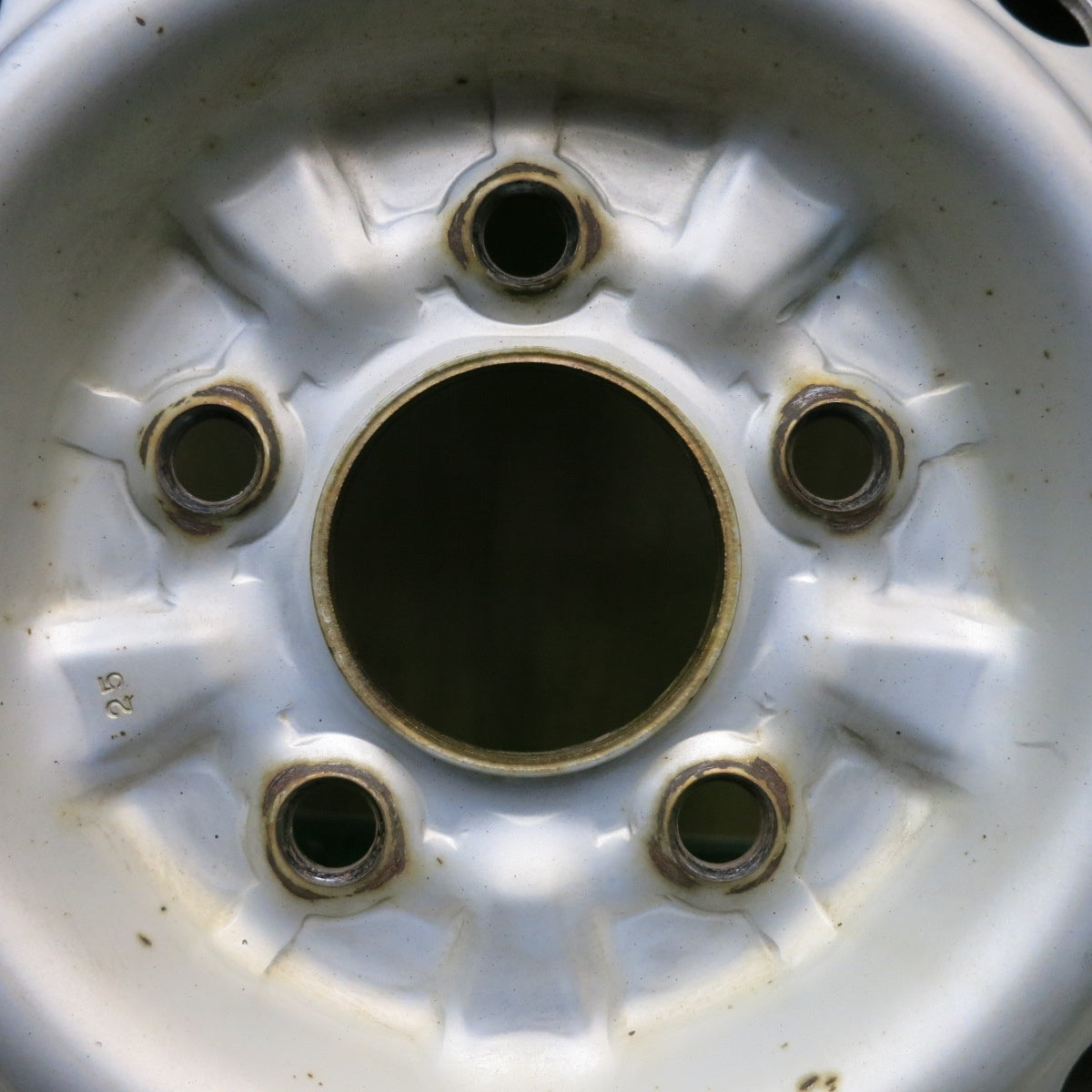 バリ溝！25年！9.5分◎185/80R14 102/100N トーヨー デルベックス V-03e スチール ホイール 14インチ DELVEX PCD114.3/5H◎6073004HAノ