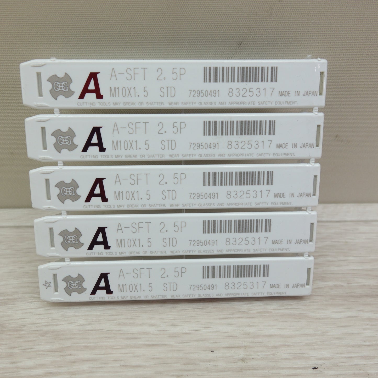 [送料無料] 未使用！5点セット☆OSG スパイラル タップ A-SFT 2.5P M10×1.5 STD 72950491 8325317☆